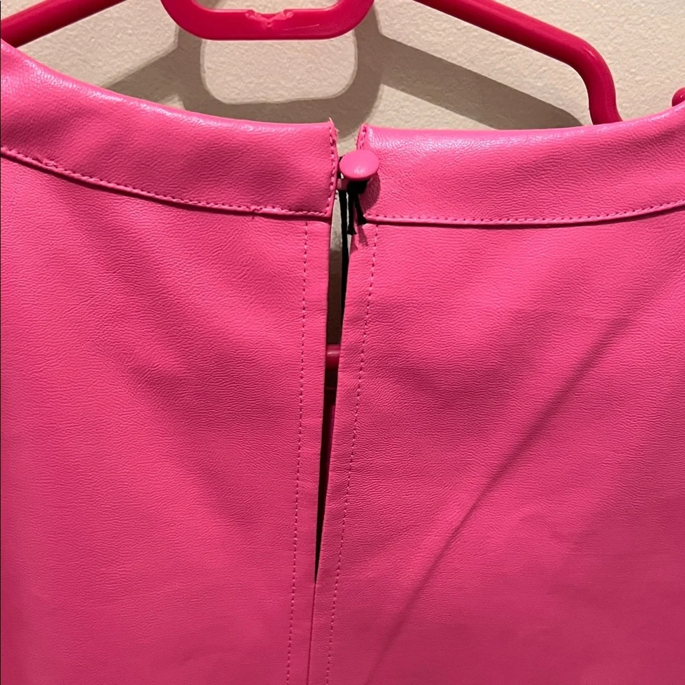 NWT THML Fuchsia Puff Sleeve Dress - Picture 6 of 11